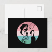 Carte Postale Cadeau de remerciement pour sage-femme Grossesse N (Devant / Derrière)