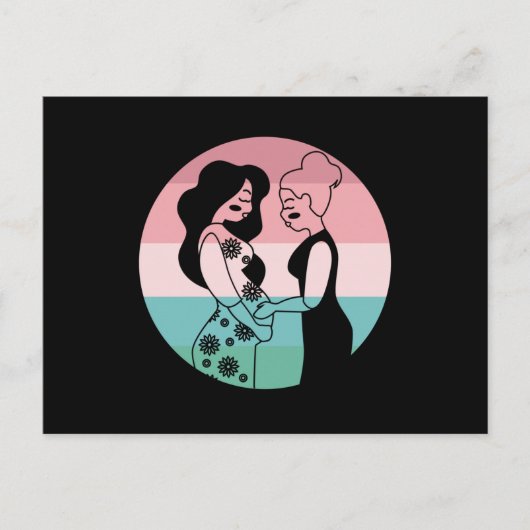 Carte Postale Cadeau de remerciement pour sage-femme Grossesse N (Devant)