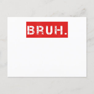 Carte Postale Cadeau de salutation frère drôle de dicton mème po