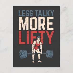 Carte Postale Cadeau de sport de fitness de musculation