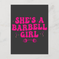 Cadeau de sport de gym Fitness Girl barbeau 