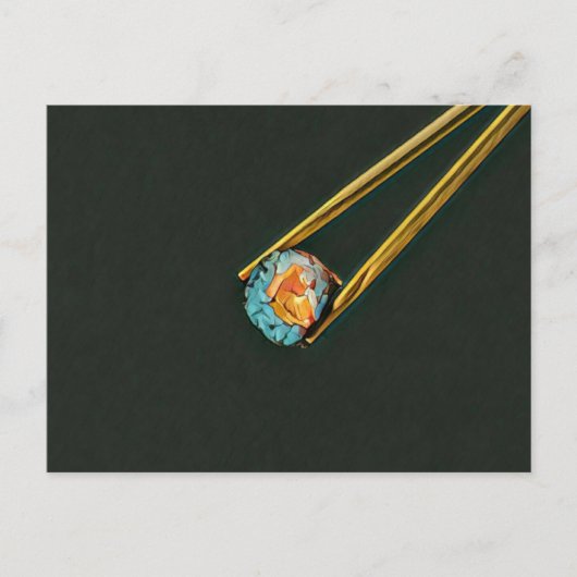 Carte Postale Cadeau de sushi cool (Devant)