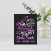 Carte Postale Cadeau de Tricot de crochet (Debout devant)