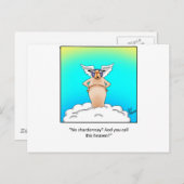 Carte Postale Cadeau de vin drôle ! (Devant / Derrière)