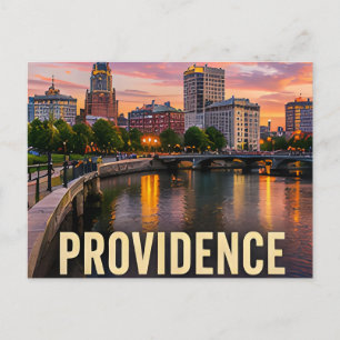 Carte Postale Cadeau de voyage au bord de la rivière de Providen