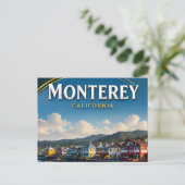 Carte Postale Cadeau de voyage côtier de la rangée de conserveri (Debout devant)