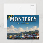 Carte Postale Cadeau de voyage côtier de la rangée de conserveri (Devant / Derrière)