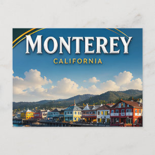 Carte Postale Cadeau de voyage côtier de la rangée de conserveri