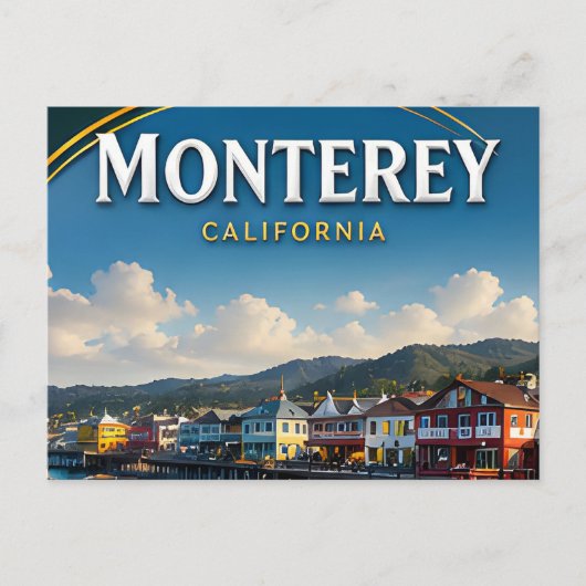 Carte Postale Cadeau de voyage côtier de la rangée de conserveri (Devant)