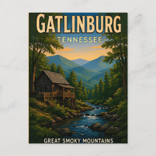 Carte Postale Cadeau de voyage dans les montagnes fumées de Gatl