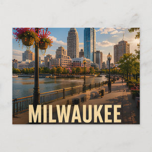 Carte Postale Cadeau de voyage du port de Milwaukee Wisconsin