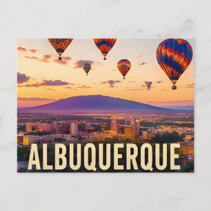 Carte Postale Cadeau de voyage en montgolfière à Albuquerque au