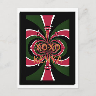 Carte Postale Cadeau de voyage kenyan - Conception de câblage et