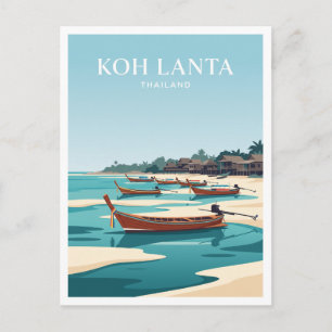 Carte Postale Cadeau de voyage Koh Lanta Old Town Thaïlande