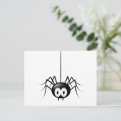 Carte Postale Cadeau d'Halloween Black Spider mignon (Debout devant)
