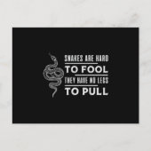 Carte Postale Cadeau drôle d'animal de compagnie de serpent de c (Devant)