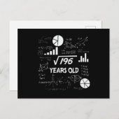 Carte Postale Cadeau drôle de 14 ans pour un anniversaire geek d (Devant / Derrière)