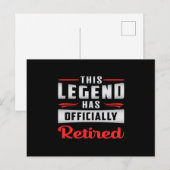 Carte Postale Cadeau drôle de retraite retraité papy (Devant / Derrière)