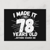 Carte Postale Cadeau drôle et sarcastique pour 78 ans (Devant)