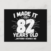 Carte Postale Cadeau drôle et sarcastique pour 82 ans (Devant)