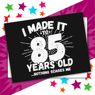 Carte Postale Cadeau drôle et sarcastique pour 85 ans