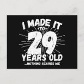 Carte Postale Cadeau drôle et sarcastique pour les 29 ans (Devant)