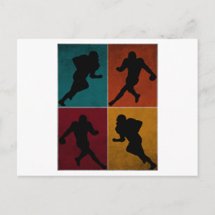 Carte Postale Cadeau du joueur de football américain vintage