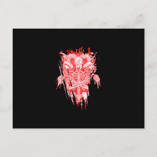 Carte Postale Cadeau Église de Satan Tout Hommage Chèvre Sataniq