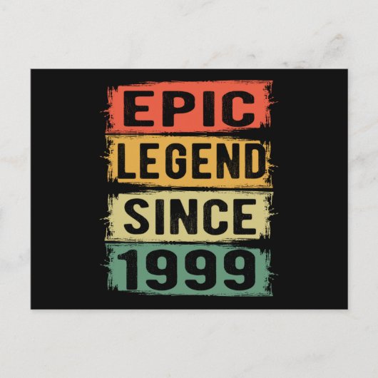 Carte Postale Cadeau épique pour 26 ans Légende pour l'anniversa (Devant)