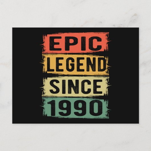 Carte Postale Cadeau épique pour les 35 ans Légende pour un 35e  (Devant)