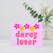 Carte Postale Cadeau Floral Jane Austen Amoureux de Darcy (Debout devant)