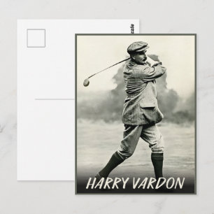 Carte Postale Cadeau légendaire de golf Harry Vardon vintage