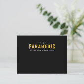 Carte Postale Cadeau Paramedic School Graduation Pour Paramedic  (Debout devant)