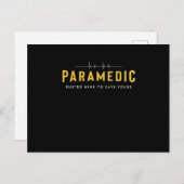 Carte Postale Cadeau Paramedic School Graduation Pour Paramedic  (Devant / Derrière)