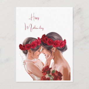 Carte Postale Cadeau Personnalisé Floral Chaleureux