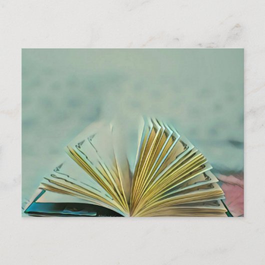 Carte Postale Cadeau pour amateurs de lecture (Devant)