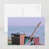 Carte Postale Cadeau pour ami guitariste (Devant / Derrière)