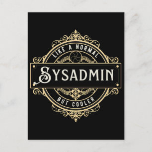 Carte Postale Cadeau pour emploi d'administrateur système - Entr