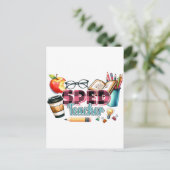 Carte Postale Cadeau pour Enseignant | Enseignant Spécialisé (Debout devant)