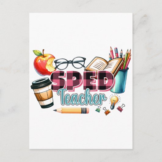 Carte Postale Cadeau pour Enseignant | Enseignant Spécialisé (Devant)