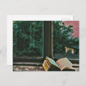 Carte Postale Cadeau pour les amoureux de la lecture pour biblio (Devant / Derrière)