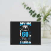 Carte Postale Cadeau pour plongeur 60 ans (Debout devant)