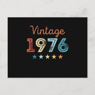 Carte Postale Cadeau Rétro 50e Anniversaire Vintage 1976 pour 50