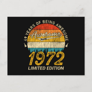 Carte Postale Cadeau Rétro Incroyable 53 Ans pour un 53e Anniver