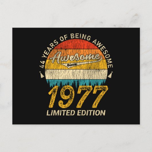Carte Postale Cadeau rétro incroyable pour 48 ans, anniversaire  (Devant)