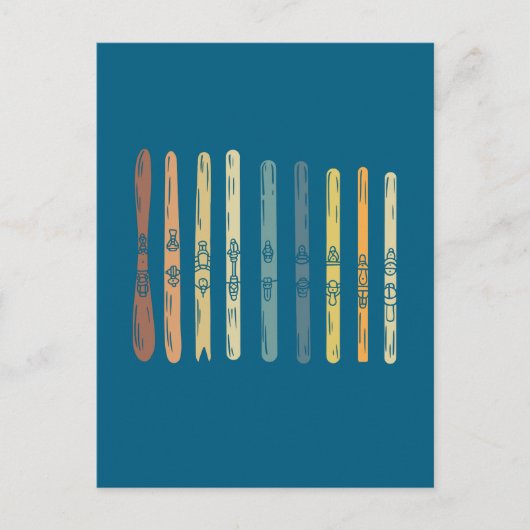 Carte Postale Cadeau Ski boards (Devant)