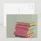 Carte Postale Cadeau sympa pour amateur de livres (Devant / Derrière)