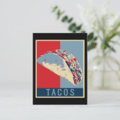 Carte Postale Cadeau Taco Femmes Cuisine Mexicaine Cinco De Mayo (Debout devant)