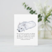 Carte Postale Cadeau West Highland White Terrier (Debout devant)
