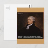 Carte Postale Cadeaux Alexander Hamilton (Devant / Derrière)